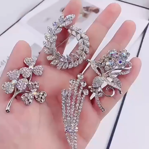 Kerongsang Brooch SIlver Shawl Perak Muslim Bahu Pin Jarum Viral Kebaya Tudung Melayu Wanita Kenduri