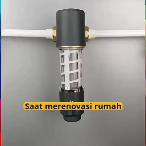 Filter Rumah Tanpa Ganti Filter Seumur Hidup Sambungan Universal Pipa Tembaga Pemurni Air Aliran