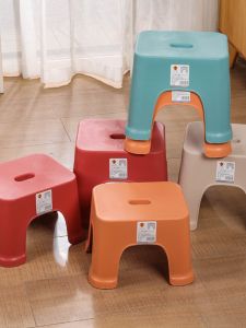 Thickened Plastic Small Stool Home Use Living Room Childrens Stool Nordic Style Economy Simple Short Stool Robust Durable