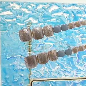 Móng chân giả kèm keo dán móng chân giả thiết kế móng chân giả thiết kế đơn giản - Gồm 24 móng chân giả + Tặng 1 keo dán móng + Tặng 1 cây dũa móng