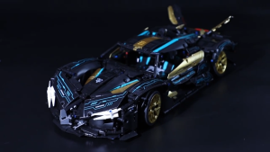 1:10 Apollo Supercar Building Blocks Black Models Building Blocks Racing Car Kid Adult Gift