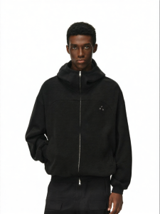 FPA | Áo Hoodie Bông Tre Hút Ẩm có Mũ và khóa kéo Đồ Mặc Ngoài Mùa Thu