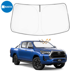 Nasta Toyota Hilux Front Windshield Sunshade 2025 - 2016 Double layer thicken Folding Full Cover sun shade Heat Ultraviolet Protection toyota hilux Sunshade Accessories