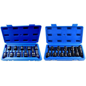 【Fast delivery】 10Pcs 1/2In Hexagonal Drive Bits Kit Wear Resist Drive Impact Hex Bit Socket Adapter For Automotive Pneumatic Electric Repair