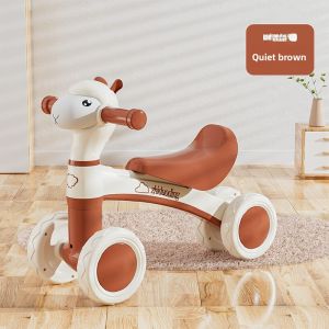 JIFANPAUL | 1-3 Years Toddler Balance Bike 4-Wheel Sliding