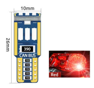 KEVANLY | 10PCS W5W Led Canbus T10 Bulbs No Error 9SMD 4014 Car Side Marker Bulbs Interior Dome Reading Lamp License Plate Lights