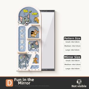 HAOJIUBUJIAN | Invisible Sliding Full Length Creamy Style Mirror