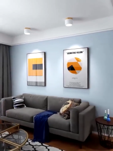 Lampu Langit-Langit estetik Macaron Lampu Langit-Langit Minimalis LED 3 warna penyesuaian Lamp Samping Tempat Tidur Kamar Tidur Koridor Ruang Tamu Bar Light