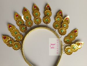 Mahkota Nagin Mata 3 India Bando Cucuk Sanggul untuk Tari atau Karnaval