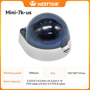 WESTTUNE Mini Centrifuge Lab Micro Centrifuge 7000RPM Suitable for 0.2/0.5/1.5/2mL Centrifuge Tube PCR Band Portable Centrifuge