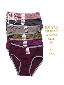 (12 PCS)CELANA DALAM WANITA SPANDEX || CELANA DALAM WANITA DEWASA M L XL XXL || JAWAHIRAHFASHION