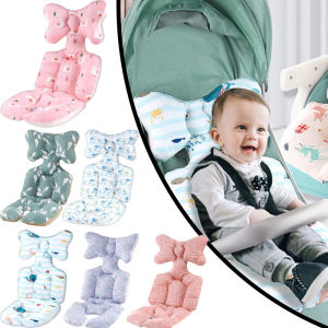 Soft Baby Stroller Liner Baby Car Seat Cushion Comfortable Cotton Seat Thickened Double-sided Pad