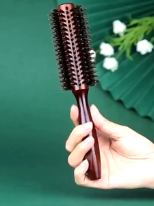 Bristle Round Styling Blow Dryer Curling Roll Hairbrush Roller Brush Massage Cylinder Roller Comb Straight Hair Styling Curly Comb