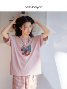 BEIYAN | Summer Thin Sleeve Short Pants Sweet Large Size Pajama Set
