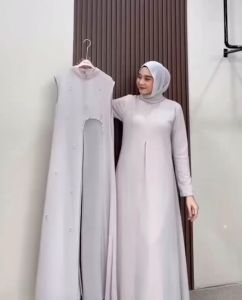 Karina Dress Gamis Wanita Dewasa Terbaru 2024 Elegan Gamis Remaja Kekinian Viral
