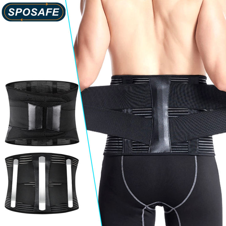 Buy Adjustable Back Brace, Lumbar Support Belt for Men & Women