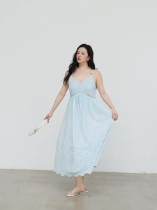 Breathable Lace Romantic Halter Dress