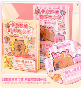 คาปิบาลาของแท้ดั้งเดิมเล่นแย่หนังสือเล่มนี้ของแท้หนังสือตอบรับสมุดบันทึกการบีบอัดสนุกพกพาได้ของเด็กผู้หญิงหนังสือเล่มเล็ก