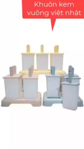 Khuôn làm kem hình vuông tiện dụng nhựa an toàn cao cấp