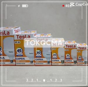 Lampu LED Bohlam Capsul 5w10w15w20w30w45w60w Tesla Cahaya Putih Hemat Energy