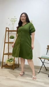 Ami Collection - Dress Kancing Jumbo Polos XXL / Dress Jumbo Formal / Dress Bigsize