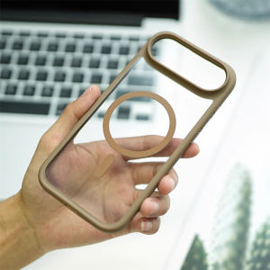 เคสใสแม่เหล็กสำหรับ iPhone 17 Air 17 Pro Max รองรับปุ่ม Ai สำหรับ Magsafe ป้องกันการกระแทก รองรับการชาร์จไร้สาย