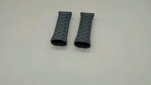 Silicone Pickleball Handle Wrap Anti-Slip Pickleball Paddle Grip Black Gray Reusable Pickleball Overgrip Cover