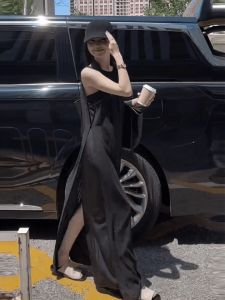 XUECAIQI | French Style Charming Tulle Sleeveless Dress XL Summer
