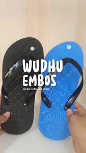 Sandal wudhu Cetak Timbul / Sendal wudhu Emboss Timbul di press cetakan Paket 10 pasang