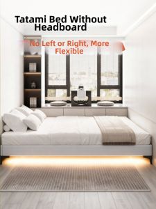 Real Wood Headless Tatami Bed 1.8m
