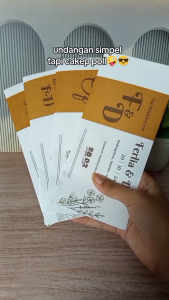 Undangan Pernikahan Sabuk Lite ( 50pcs ) Eksklusif Murah Elegan Keren | KN Printing