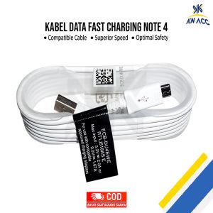 KABEL DATA SAMSUNG NOTE 4 ORIGINAL 100% REAL 2A [KN ACC] WHITE