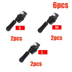 3-60Pcs Detachable Universal Zipper Slider Replacement Kit Fast Install Multi Size Zipper Pull Heads Clothes Backpack Luggage