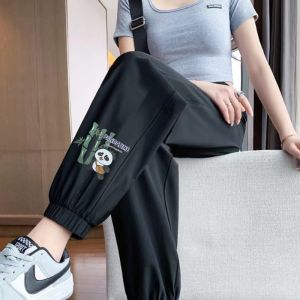 Sports Pants Womens Pants Summer Thin Loose Ankle Banded Slacks Easiest for Match Fashion Best-Seller Small Slim Looking Bloomers