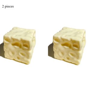 Cute Cheese Cube Stress Ball Non Rebound Shapeable Squeeze Ball Sensory Fidget Toy Anxiety Relief Decompression Toy for KidsGift