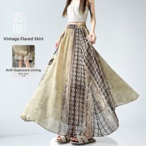 MICHAEL | High Waist A-line Pleated Flared Skirt
