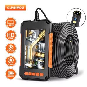 Industrial Endoscope Camera 1080P 4.3 "Single Dual Lens HD1080P Car Inspection Borescope Supports Photo Snap and Video Recording