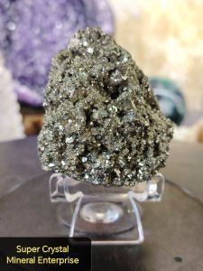 Natural Peru High Grade Gold Pyrite Crystal Ornament GP06 #Pyrite