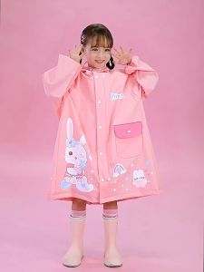 พร้อมส่ง ชุดกันฝนเด็ก เนื้อหนา เสื้อกันฝนเด็กชายหญิง ลายการ์ตูน ผ้า EVA เหมาะสำหรับเด็กอายุ 3 -10 ปี