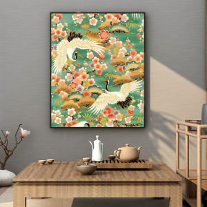 MonaLisa Crane Cross Stitch 2025 New Model Thread Embroidery Small Piece for Living Room Bedroom Hall Handmade Cotton Fabric
