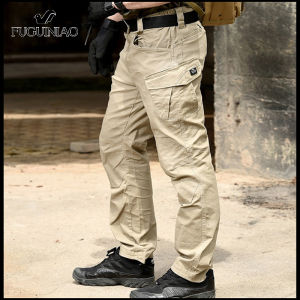 FUGUINIAO SWAT Combat Military Tactical Pants Men Large Multi Pocket Army Cargo Pants Casual Cotton Security Bodyguard Trouser