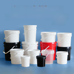Food Grade Plastic Bucket Small Water Bucket Industrial Transparent Sealed Packaging Paint Bucket for Household Cleaning Tools