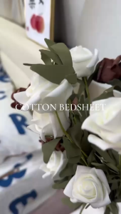 [FS02 幸运熊] 2500TC Luna Milk Bedsheet 牛奶丝棉床单