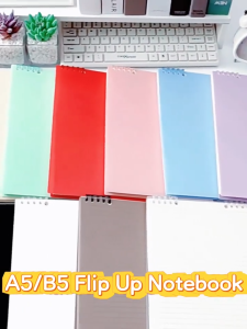 A5/B5/A4 Spiral Notebook 60 Sheets Flip Up Notebook Refillable Binder Notebook Diary Notepad