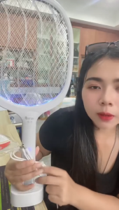 ไม้ช็อตยุงไฟฟ้า ไม้ตียุง ที่ดักยุงไม้ตียุงไฟฟ้า  usb ดีไซน์ใหม่ ไม้ตียุงไฟฟ้า3000v ไม้ช๊อตยุงราคาถูก ออกแบบตาข่าย 3 ชั้น เพื่อป้องกันไฟฟ้าช๊อต น้ำหนักเบา ใช้งานสะดวก มาพร้อมกับแสง UVสีม่วง