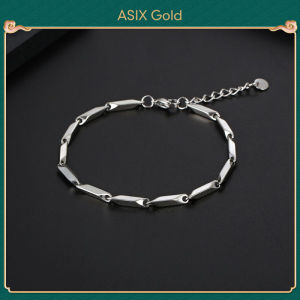 ASIX GOLD Mens Creative Titanium Steel Bracelet Fashion Street Hip Hop Trend Bracelet