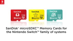 SanDisk and Nintendo Cobranded microSDXC 128GB SQXAO U3 C10 UHS-1 100MB/s R 90MB/s (SDSQXAO-128G-GN3ZN)