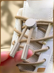 Khóa Dây Giày Tròn Không Cần Buộc Cho Nam Và Nữ Khóa Dây Giày Co Giãn Cố Định Cho Trẻ Em Phụ Kiện Giày Dép Mùa Đông