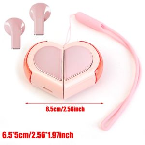 New Heart-shaped Earphones Creative Rotating Heart K520 Ultra Long Range Wireless True Noise Reduction Bluetooth Earphones Girl Gift