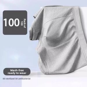 MONLEYTA | Disposable Mens Underwear Pure Cotton Travel Portable Shorts Large Size No Wash Boxer Briefs Convenient For Outdoor Trips